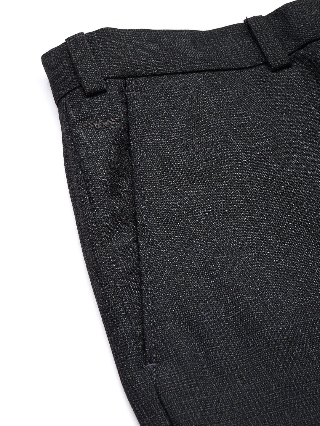 Park Avenue Men Checked Trousers
