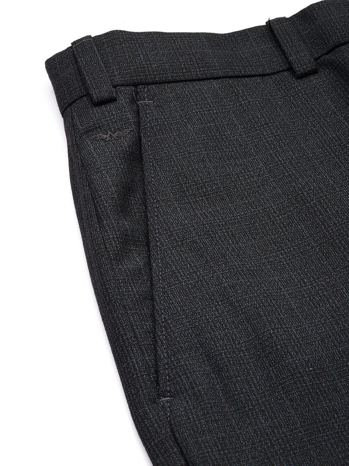 Park Avenue Men Checked Trousers