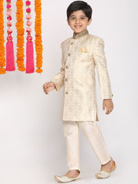 Vastramay Boys Design Reka Bentuk Slim-Fit Sherwani Set