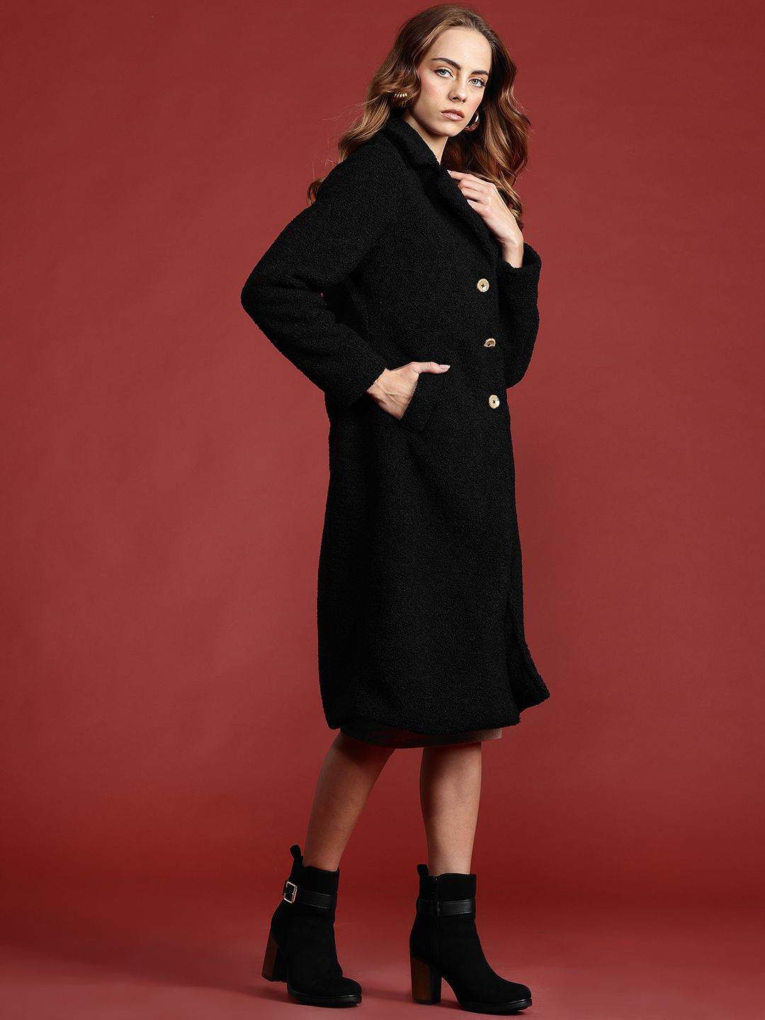 all about you Overcoat with Sherpa Detail