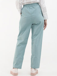 RAREISM Women Tailored High-Rise Cotton Parallel Trousers
