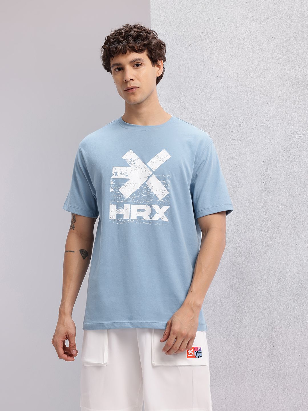 HRX by Hrithik Roshan Men Brand Logo Printed Training T-shirt
