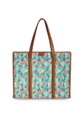 TEAL BY CHUMBAK Floral Printed Shopper Handheld Bag