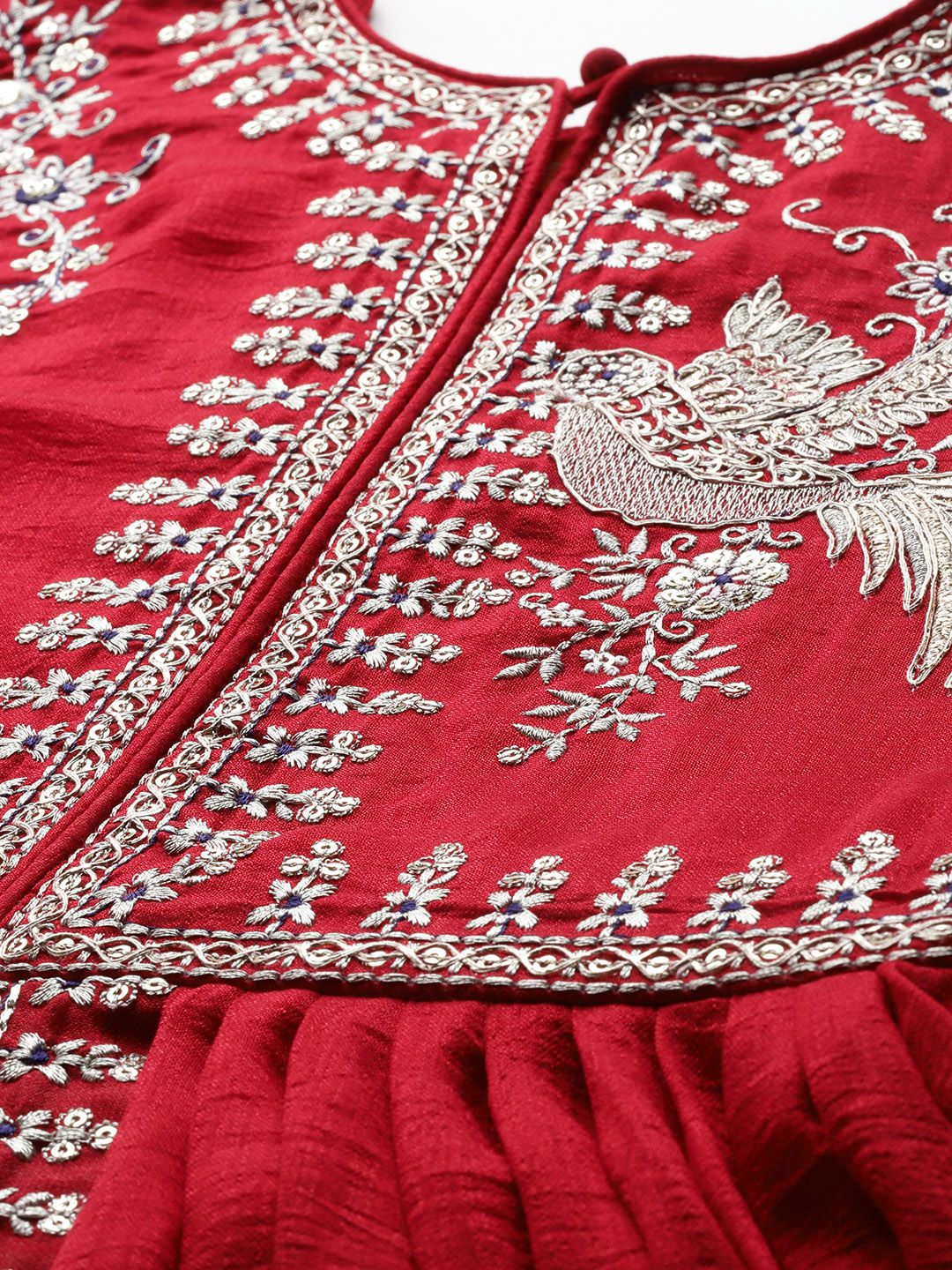 Indo Era Ethnic Motifs Embroidered Empire Kurta with Trousers