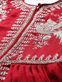 Indo Era Ethnic Motifs Embroidered Empire Kurta with Trousers