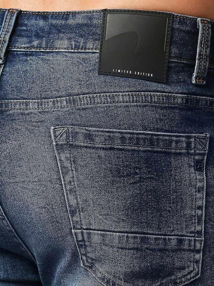 SPYKAR Men Cotton Mildly Distressed Heavy Fade Stretchable Jeans