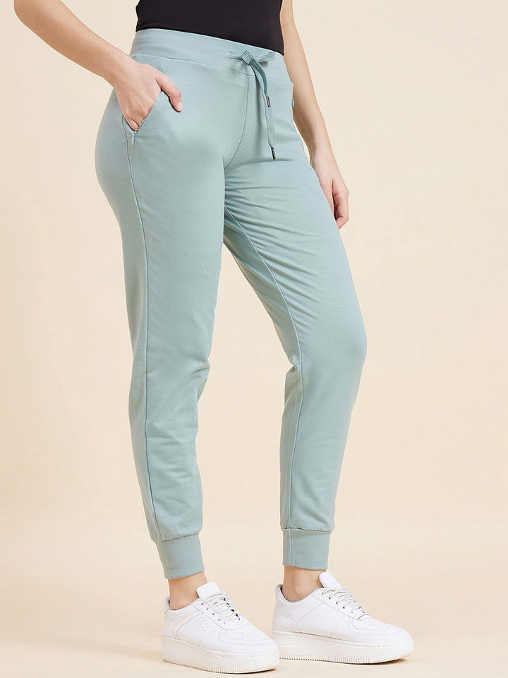 Sweet Dreams Green Women Mid Rise Joggers