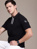T-Shirt Kapas Polo Sambungan Perancis