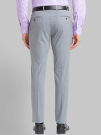 Park Avenue Men Striped Slim Fit Formal Trousers