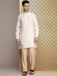 House of Pataudi Floral Printed Regular Jashn Kurta with Trousers