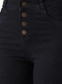 Miss Chase Women Black Skinny Fit High-Rise Clean Look Jeans