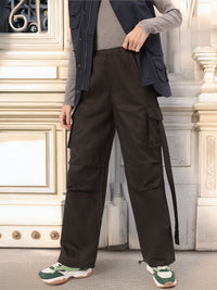 DressBerry Women Grunge Utility Parachute Cargo Trousers