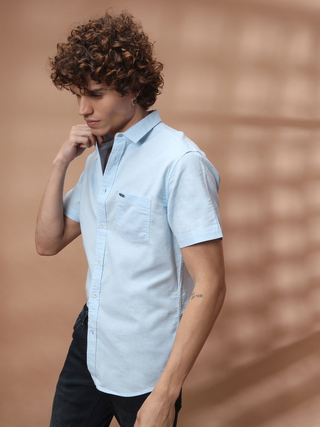 The Indian Garage Co Men Blue Casual Shirt