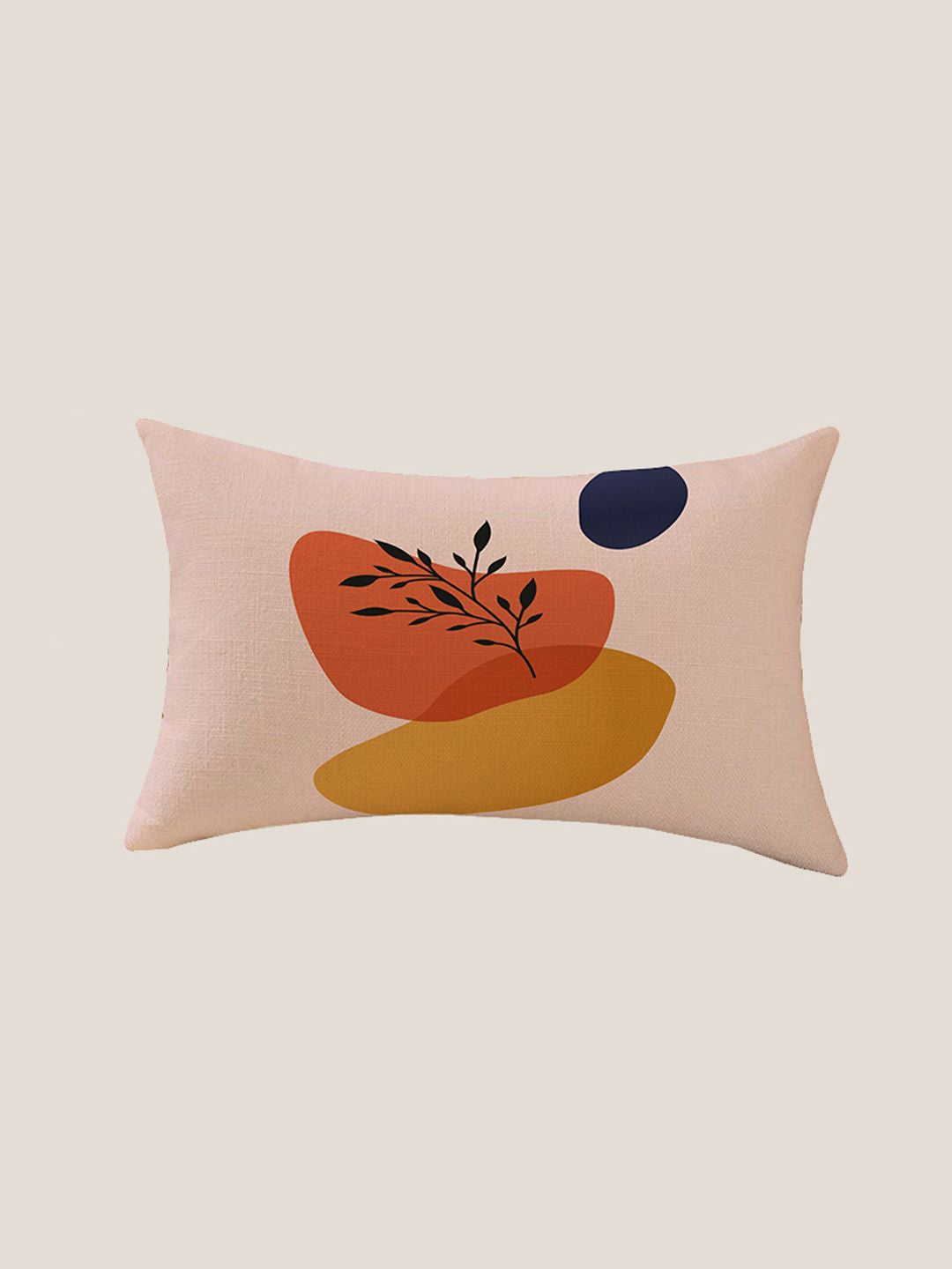 STITCHNEST Pink & White Set of 2 Ethnic Motifs Rectangle Cushion Covers