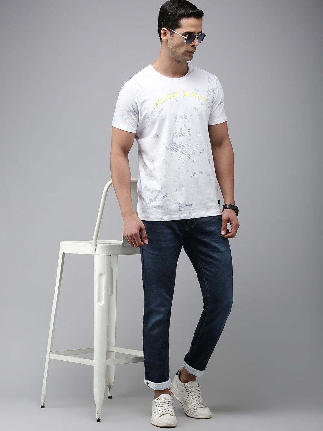 SPYKAR Men Rovers Mid-Rise Heavy Fade Stretchable Jeans