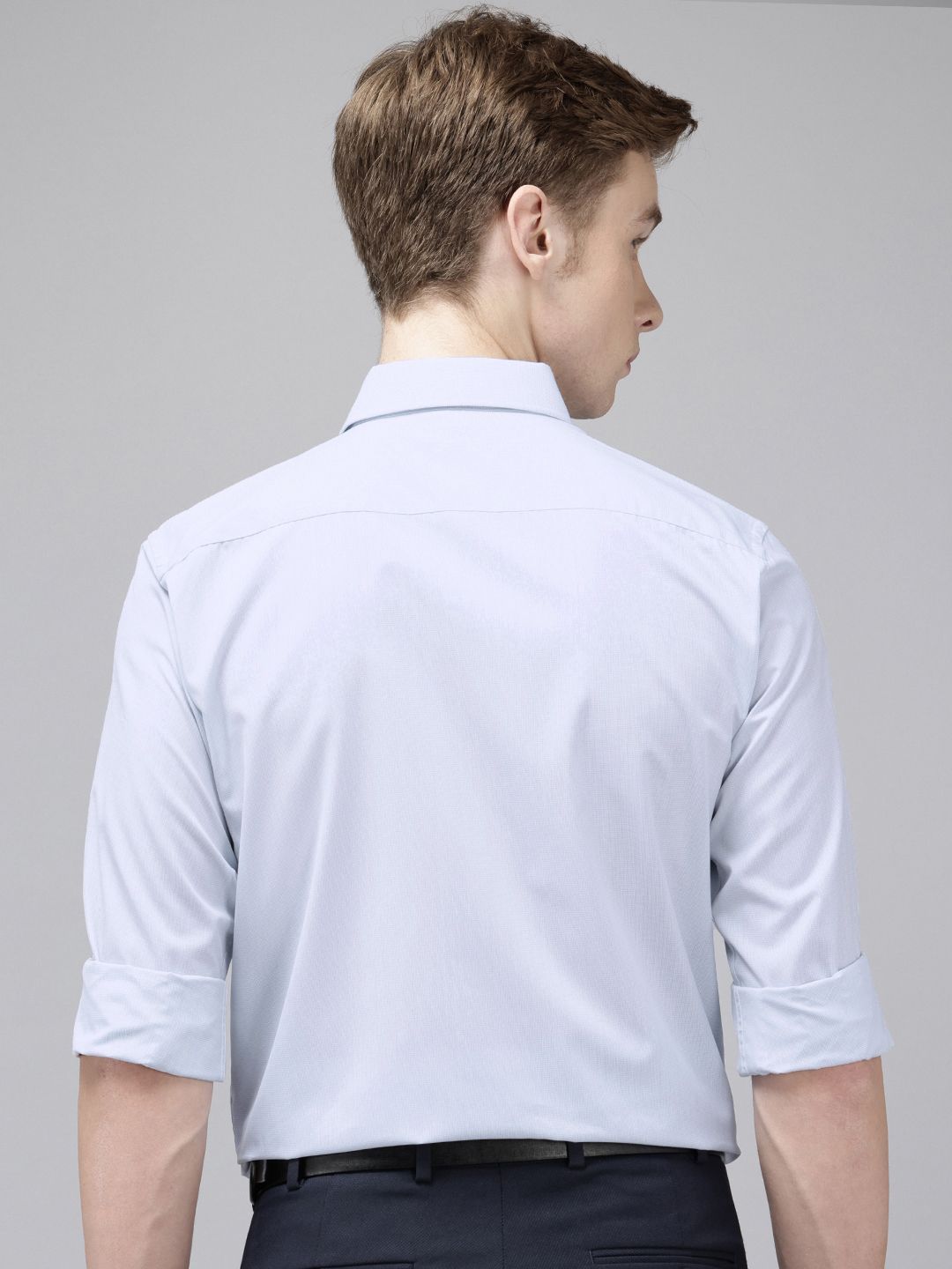 Park Avenue Slim Fit Micro Checked Formal Shirt