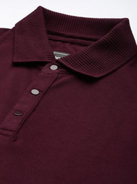 DILLINGER Men Polo Collar Honeycomb Structure T-shirt