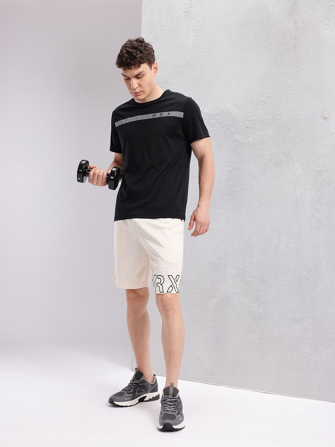 HRX by Hrithik Roshan Men Printed Rapid-Dry Training Shorts