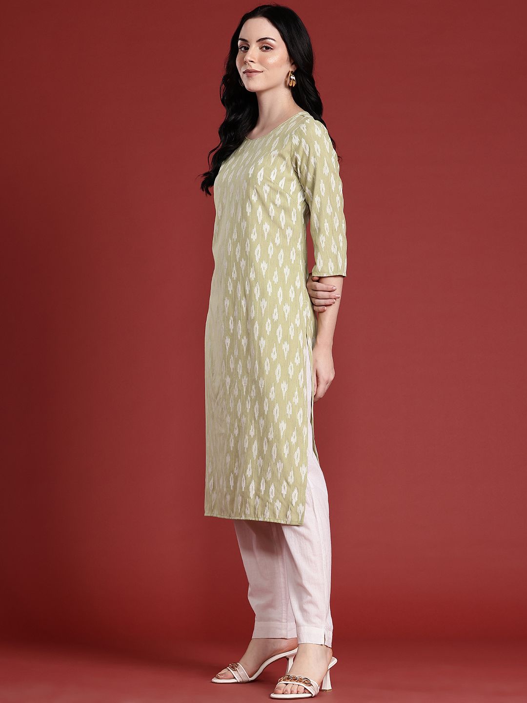 Anouk Women Ikat Printed Kurta