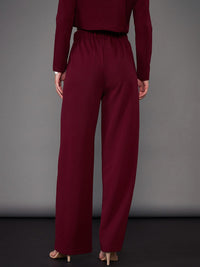 SASSAFRAS worklyf Straight Fit High Rise Pleated Plain Parallel Trousers