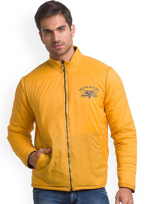 Being Human Men Navy Blue Longline Padded Jacket