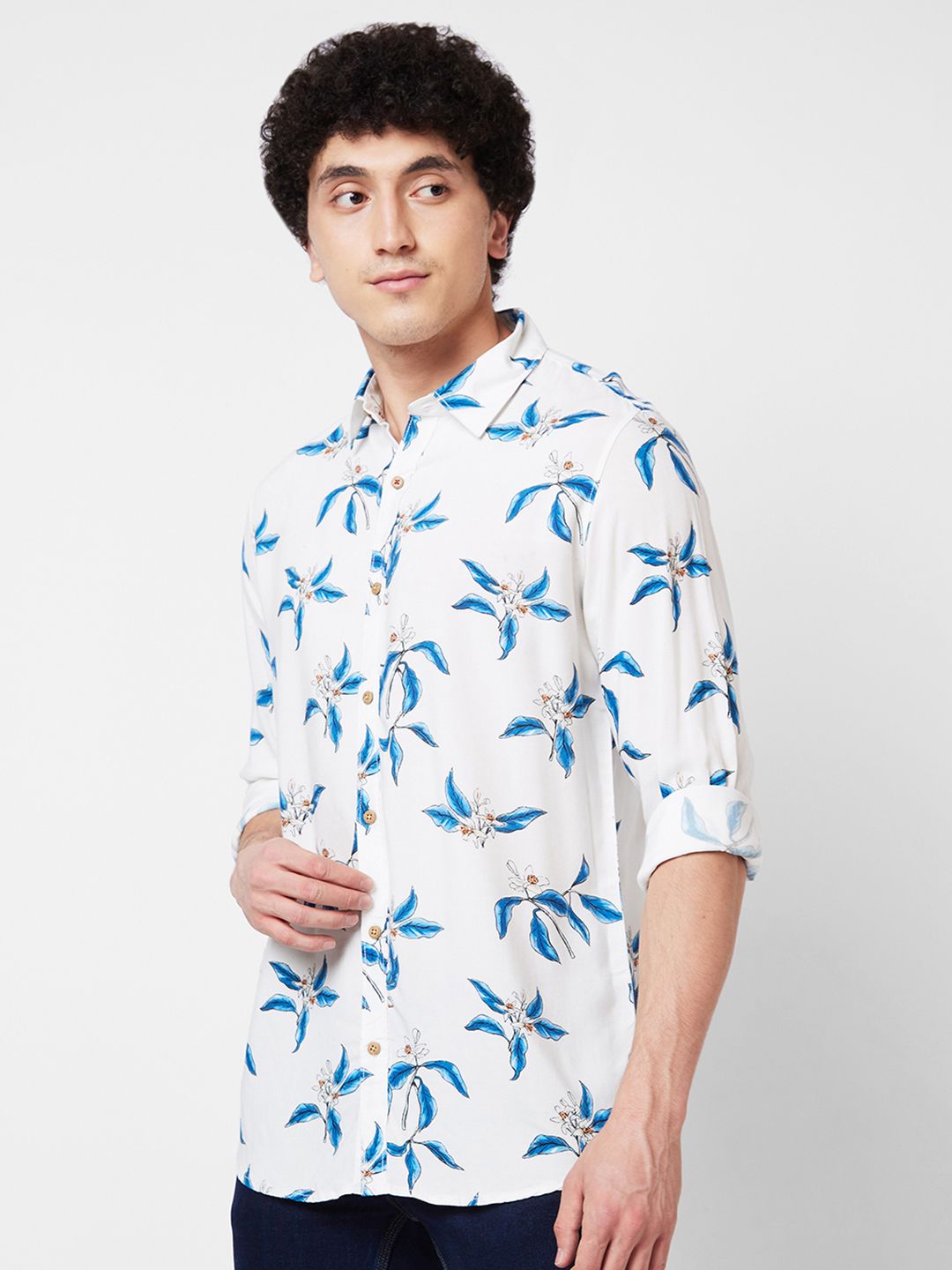 SPYKAR Conversational Printed Cotton Shirt