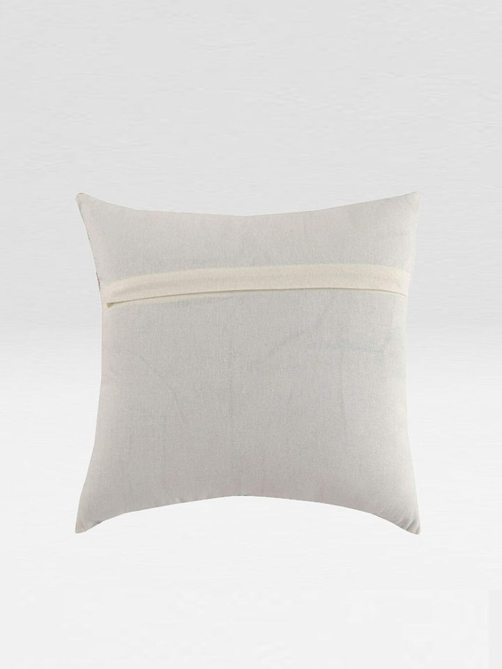 STITCHNEST Set of 5 Yellow & Black Geometric Square Cushion Covers
