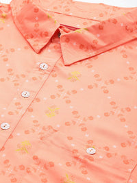 House of Pataudi Floral Printed Pathani Jashn Kurta