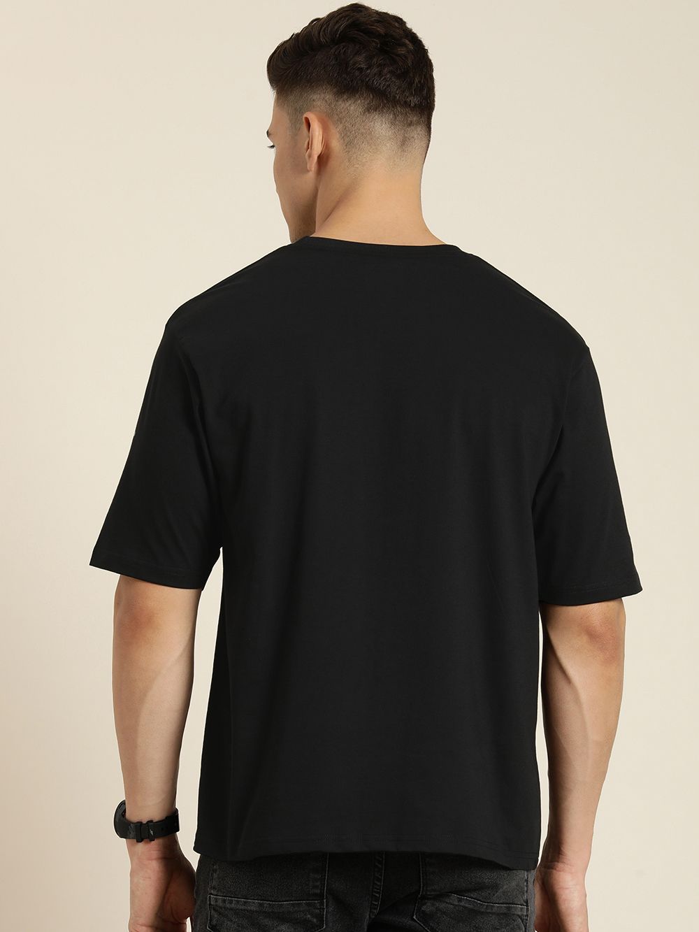 Difference of Opinion Men Graphic Printed Pure Cotton Oversized T-shirt