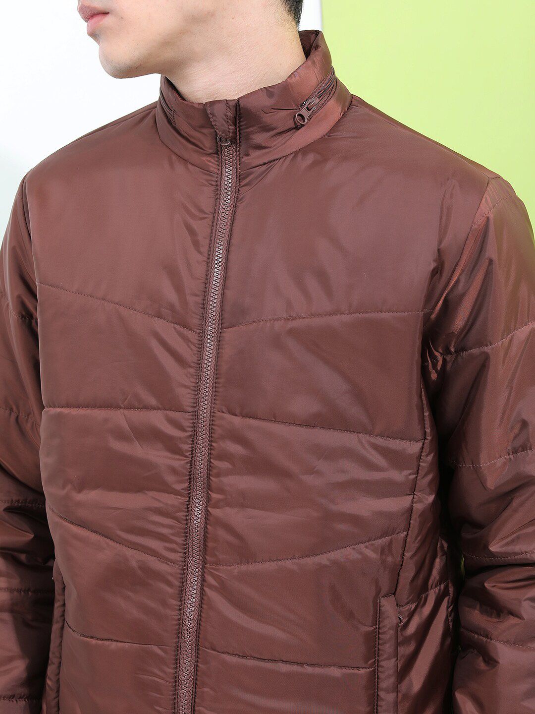 HIGHLANDER Men Brown Bomber Jacket