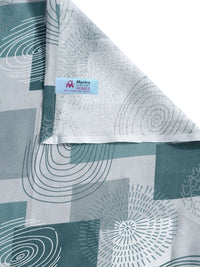 Myntra Elegant Homes Green Cotton 400 TC Cadar Tempat Tidur Single dengan 1 Sarung Bantal 225X150 cm