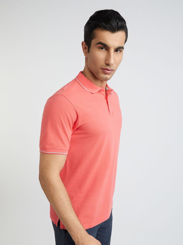 Raymond Pure Cotton Modern Fit Polo Collar T-shirt