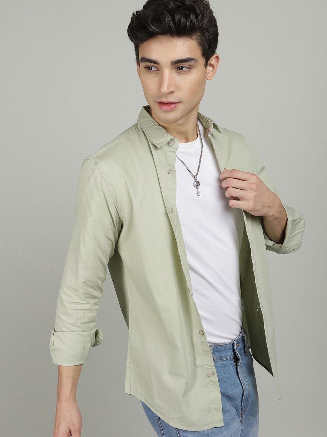 The Indian Garage Co Men Comfort Cotton Casual Shirt