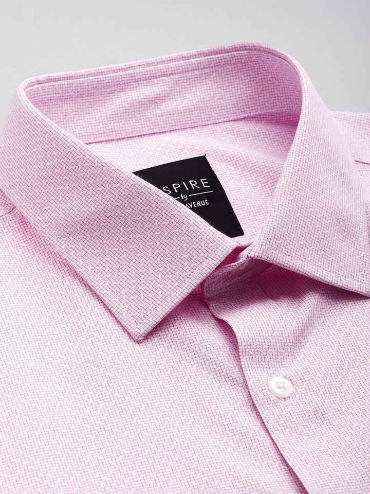 Park Avenue Slim Fit Self Designed Formal Shirt