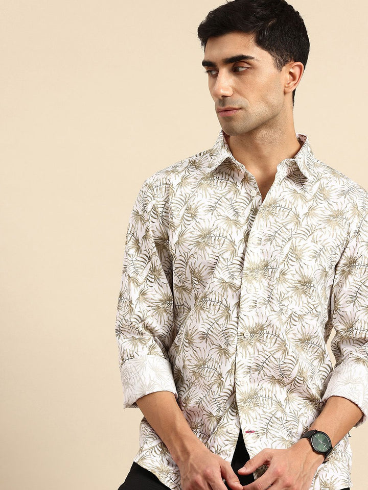 Being Human Tropical Printed Pure Cotton Casual Shirt