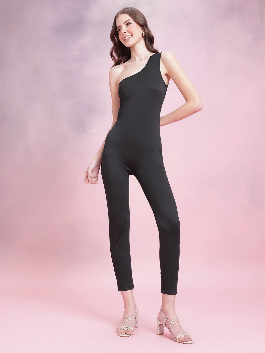 DressBerry One Shoulder Slim Fit Jumpsuit