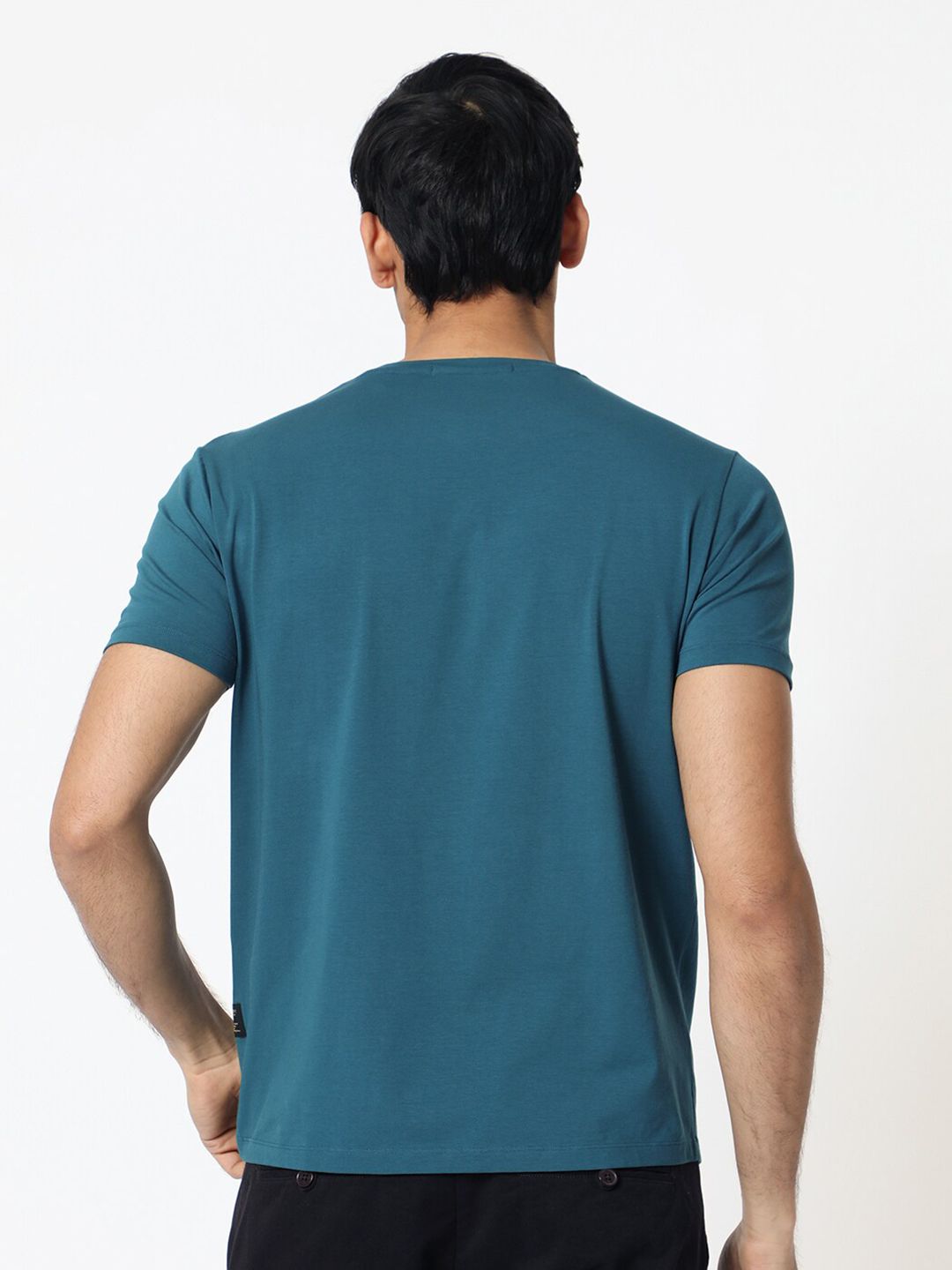 RARE RABBIT Men Dixie Graphic Printed Cotton Slim Fit T-Shirt