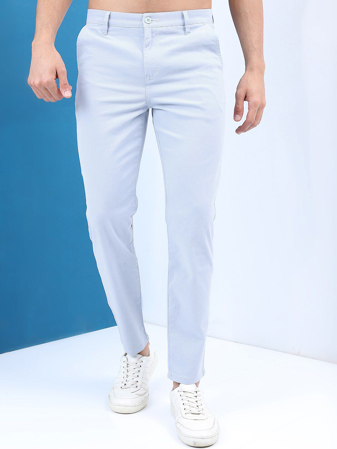 HIGHLANDER Men Slim Fit Chinos Trousers