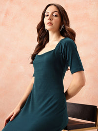 all about you Formal Ribbed Sheath Dress