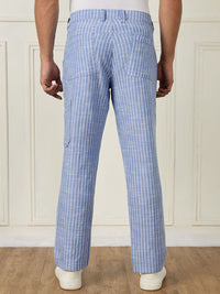 Thomas Scott Men Striped Straight Fit Trousers