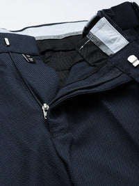 Park Avenue Men Slim Fit Textured Formal Trousers