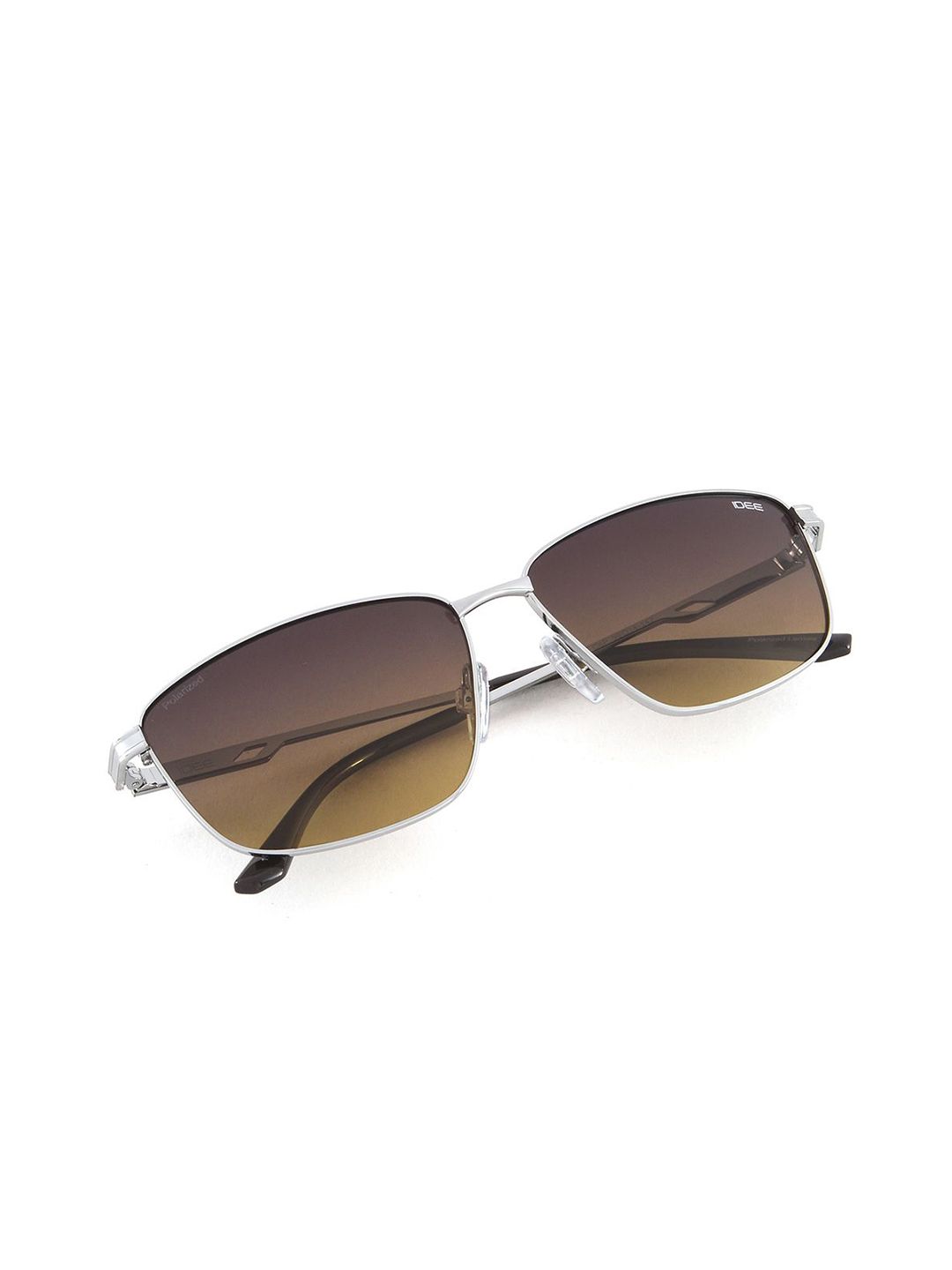 IDEE Men Rectangle Sunglasses with Polarised and UV Protected Lens IDS3098C4PSG