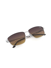 IDEE Men Rectangle Sunglasses with Polarised and UV Protected Lens IDS3098C4PSG