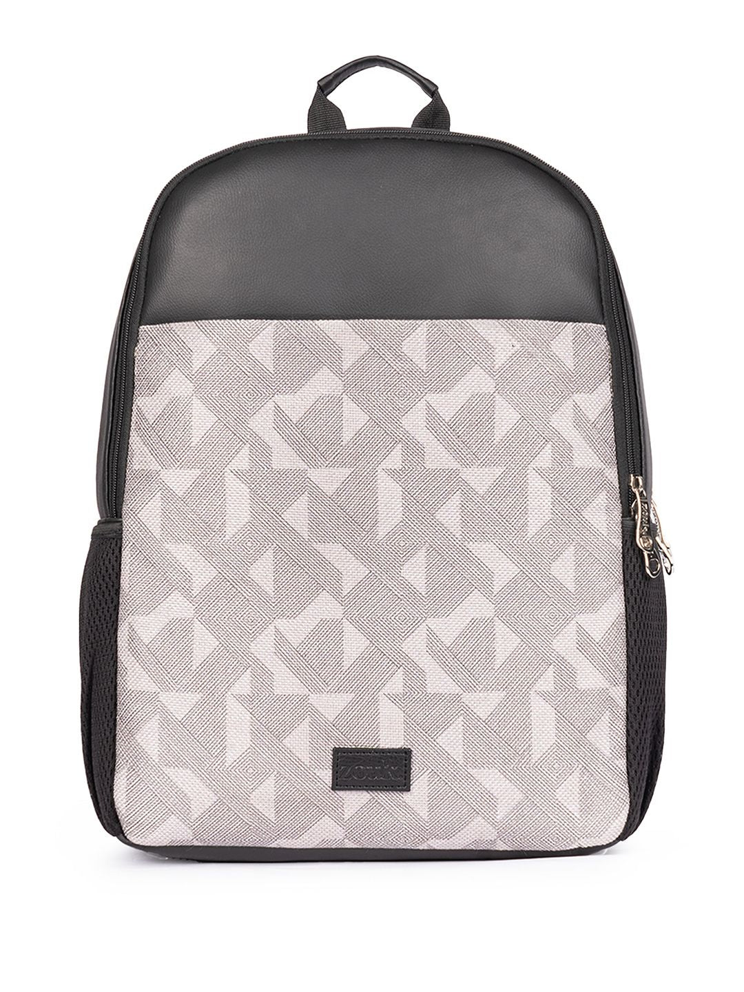 ZOUK Men Geometric Printed Water Resistance Backpack Up to 16 inch