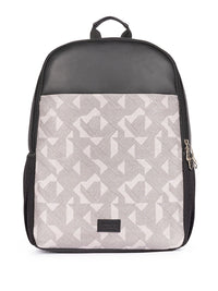 Zouk Men Backpack Rintangan Air Bercetak Geometri Sehingga 16 Inci
