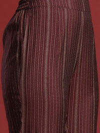 Anouk Ethnic Motifs Printed Kurta Set With Dupatta
