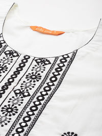 Indo Era Women Embroidered Regular Thread Work Kurta with Trousers & Dupatta