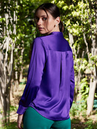 STREET 9 Women Comfort Regular Fit Satin Shirt