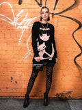 DressBerry Self Design Sweater Dress