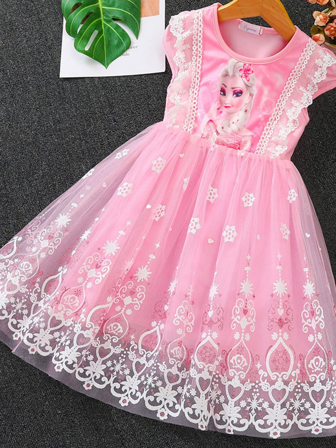 YK Girls Fit & Flare Dress